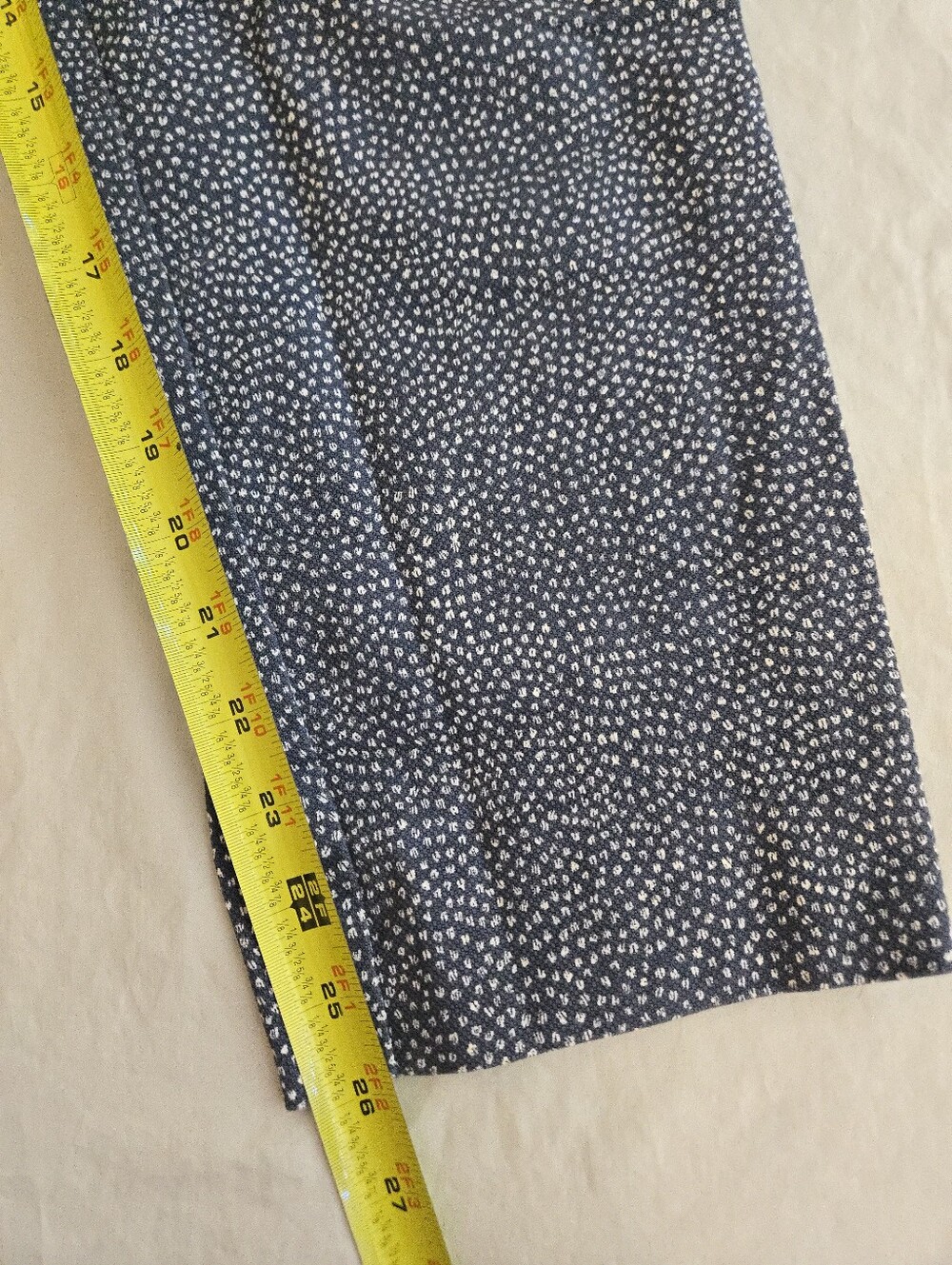 Ann Taylor LOFT Blue White Flecked Riviera Cropped Pants Julie Fit EB4 - Picture 9 of 13